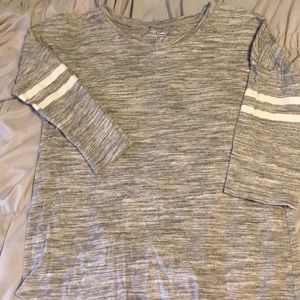 Old Navy Varsity Stripes Quarter Sleeve Top